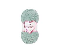 Chenillove Pelote de laine velours scintillante Bleu sarcelle 100 g