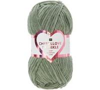 Pelote à tricoter CREATIVE CHENILLOVE SPARKLE - 100gr - Rico Design(...) - 05 Sauge 05 Sauge G