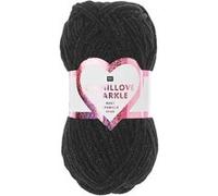 Pelote à tricoter CREATIVE CHENILLOVE SPARKLE - 100gr - Rico Design(...) - 06 Noir 06 Noir G