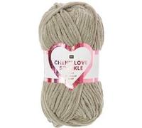 Pelote à tricoter CREATIVE CHENILLOVE SPARKLE - 100gr - Rico Design(...) - 07 Taupe Marron 07 Taupe Marron G