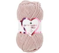 Chenillove Pelote de laine velours scintillante Rose 100 g