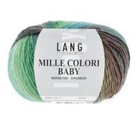 Pelote à tricoter MILLE COLORI BABY - Lang Yarns - 100% laine mérinos extrafine aux mille nuances colorées(...) - 16 Multicolore 16 Multicolore G