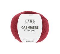 Pelote Cashmere Extra Lace Exceptionnelle À Tricoter - 25gr- Lang Yarns : Une Laine D'exception, Douce Et Luxueuse. Color : 0060 Rouge Rouge