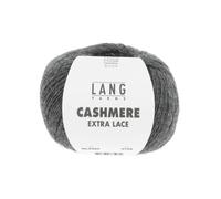 Pelote Cashmere Extra Lace Exceptionnelle À Tricoter - 25gr- Lang Yarns : Une Laine D'exception, Douce Et Luxueuse. Color : 0205 Gris Gris