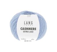 Pelote Cashmere Extra Lace Exceptionnelle À Tricoter - 25gr- Lang Yarns : Une Laine D'exception, Douce Et Luxueuse. Color : 0233 Bleu Bleu