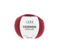 Pelote CASHMERE EXTRA LACE exceptionnelle à tricoter - 25gr- Lang Yarns : Une laine d’exception, douce et luxueuse(...) - 0060 Rouge 0060 Rouge
