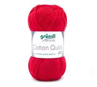 Pelote Coton Quick Uni 50g rouge