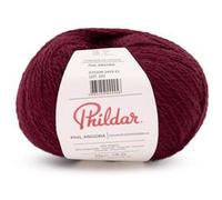 Phildar - Pelote de Laine Phil Angora - Laine à Tricoter - 40% ANGORA,60% POLYAMIDE - Aiguille n°3.5 - Couleur BURGUNDY