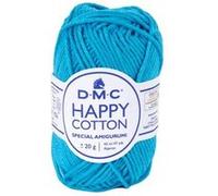 Pelote de 20Gr - coton spécial Amigurumi HAPPY COTTON - PPSC - Oeko Tex- Dmc 786 Bleu - 786 Bleu 786 Bleu