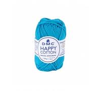 Pelote De 20gr - Coton Spécial Amigurumi Happy Cotton - Ppsc - Oeko Tex- Dmc 786 Bleu Bleu