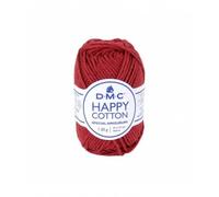 Pelote De 20gr - Coton Spécial Amigurumi Happy Cotton - Ppsc - Oeko Tex- Dmc 791 Rouge Rouge