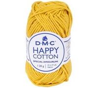 DMC Garn Coton Happy Cotton Spécial Amigurumi très doux 100% coton Pelote 20 g 43 m 794 Jaune