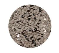 Pelote de 50 pelotes 140 m de Fil de Coton à Tricoter à la Main 3 mm + 6 mm de Fil à Paillettes pour Femme, Pull, Chapeau, écharpe en Laine