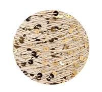Pelote de 50 pelotes 140 m de Fil de Coton à Tricoter à la Main 3 mm + 6 mm de Fil à Paillettes pour Femme, Pull, Chapeau, écharpe en Laine