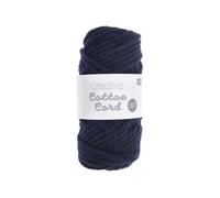 Rico Design Pelote de corde en coton Creative Cotton Cord 25 m 6 mm 130 g Bleu marine