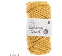 Pelote de corde en coton 25 m - Moutarde Jaune G