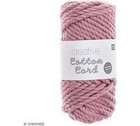 Pelote de corde en coton 25 m - Vieux rose Rose G