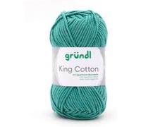 Pelote de Coton à tricoter KING COTTON - Grundl(...) - 35 Vert 35 Vert G