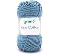 Pelote de Coton à tricoter KING COTTON - Grundl(...) - 37 Bleu 37 Bleu G