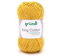 Pelote de Coton à tricoter KING COTTON - Grundl(...) - 38 Jaune 38 Jaune G