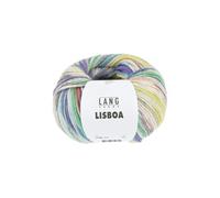 Pelote De Coton À Tricoter Lisboa - 100gr ¿ Lang Yarns - 100% Coton, Légèreté Et Éclat Inspirés Du Portugal. Color : 06 Multicolore Multicolore