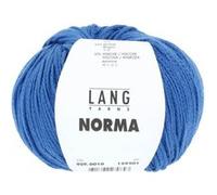 Pelote de coton à tricoter Norma - Lang Yarns(...) - 10 Bleu