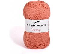 Pelote de coton à tricoter SUNNY UNI - Cheval blanc - PPSC(...) - 186 Rose 186 Rose G