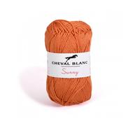 Pelote De Coton À Tricoter Sunny Uni - Cheval Blanc - Ppsc 271 Orange Orange