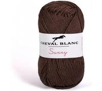 Pelote de coton à tricoter SUNNY UNI - Cheval blanc - PPSC(...) - 42 Marron 42 Marron