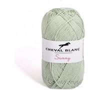 Pelote de coton à tricoter SUNNY UNI - Cheval blanc - PPSC(...) - 98 Vert 98 Vert G