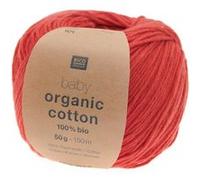 Pelote de coton Baby organic cotton - 100% BIO - Rico Design 04 Framboise rouge - 04 Framboise rouge 04 Framboise rouge