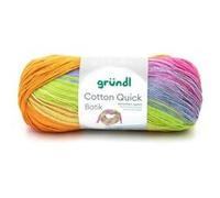 Gründl Fil de crochet Cotton Quick 4921-04 Orange/Vert/Bleu/Violet 260 m