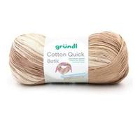 Gründl Cotton Quick Batik Fil, Naturel/Marron/Beige, ca. 260 m, Set Pièces