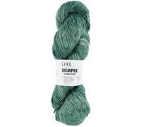 Pelote de coton et cupro (soie végane) à tricoter SIEMPRE -(...) - 74 Vert