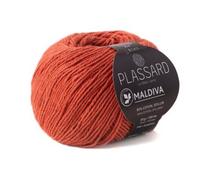 Pelote De Coton Et Lin ? Tricoter Maldiva - Plassard 54 Orange Orange
