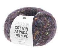 Pelote de coton, mérino et alpaga FASHION COTTON ALPACA FUN NEPS - Rico Design(...) - 04 Violet 04 Violet G