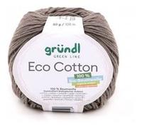 Pelote de coton organique ECO COTTON - Gründl(...) - 08 Gris 08 Gris G