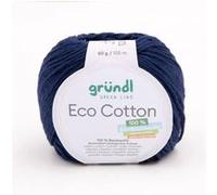Pelote de coton organique ECO COTTON - Gründl(...) - 16 Bleu 16 Bleu G