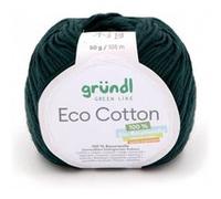 Pelote de coton organique ECO COTTON - Gründl(...) - 17 Vert 17 Vert G