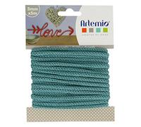 Artemio Pelote de fil à tricoter 5 mm x 5 m Bleu turquoise