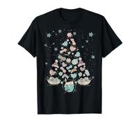 Pelote de Fil à Tricoter en Forme d'arbre de Noël pour Amoureux des Chatons T-Shirt