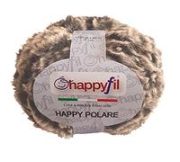 Pelote de fil à tricoter Happy Polaire, 100 g, effet fourrure