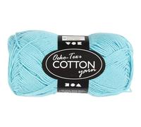 Creativ Company – Pelote de fil de coton – Turquoise – 50 g, 170 m