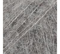 Pelote de fil en soie et alpaga superfine, gouttes de soie d'alpaga brossée, légère et chaude, 470 g par pelote 03 Grey