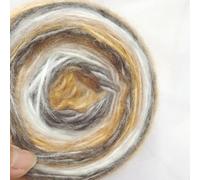 Pelote de fil mohair dégradé de 100 m pour tricot, écharpes, pulls, loisirs créatifs, mélange doux (type C)