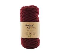 Generique Corde de coton recyclé Macramé Anchor Crafty Fine 250 g Rouge (119 Bordeaux)