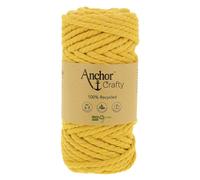 Pelote de fil pour macramé Anchor Crafty coton polyester moutarde