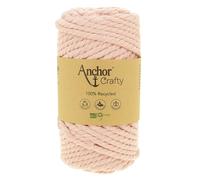 Pelote de fil pour macramé Anchor Crafty coton polyester rose