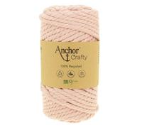 Pelote de fil pour macramé Anchor Crafty coton polyester rose