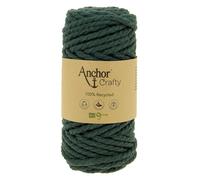 Pelote de fil pour macramé Anchor Crafty coton polyester vert forêt